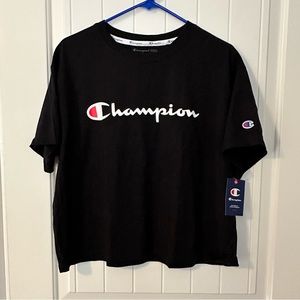 Champion NWT black short length tee T-shirt women’s size 1X